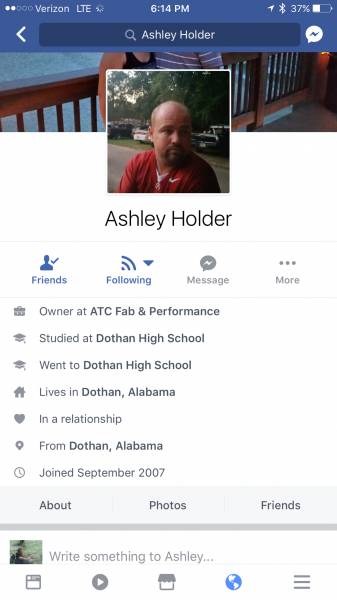 BOLO - Dothan Police Are Searching For This Dothan Businessman  - WANTED  Ashley Ryan Holder