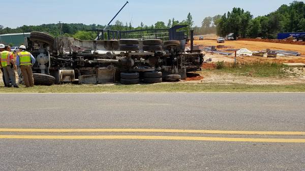 UPDATED @ 1:35 PM...Overturned Concrete Truck With Entrappment In Ozark