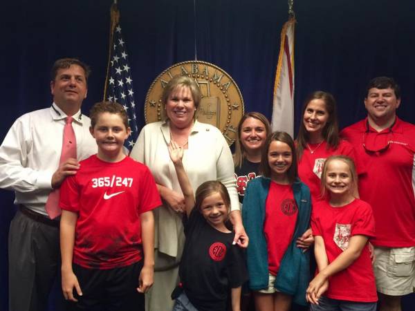 Senator Harri Anne Smith Gets Visitors At Alabama Legislature