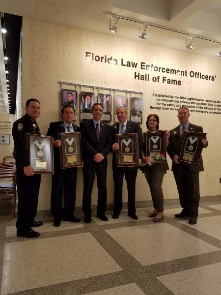 Five Florida Law Enforcement Officers were inducted into Hall of Fame