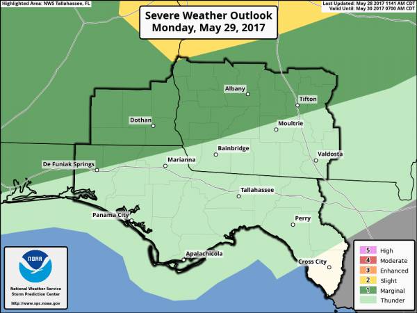 Strong to Severe Storms Possible Monday and Tuesday