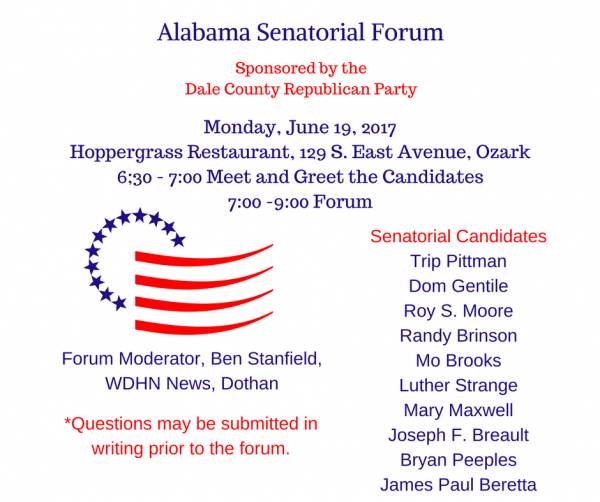Senatorial Forum sponsored by the Dale County Republican Party