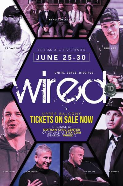 WIRED MINISTRIES ANNOUNCES 10TH WIREGRASS CAMP & LINE UP