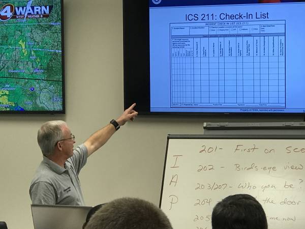 Dothan Fire Captain Stephen Messer Conducts Incident Command Training