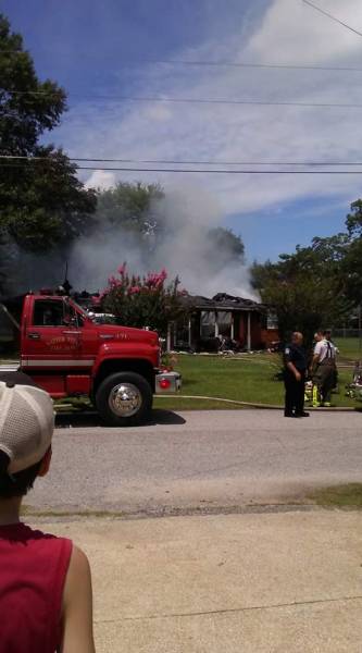 Report of a Structure Fire in Midland City