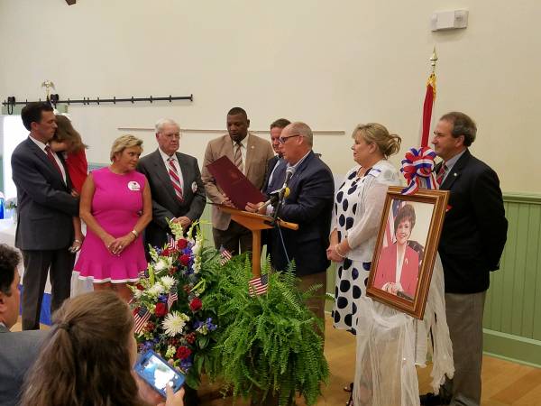 Former Lt Governor Lucy Baxley was honored today in Ashford