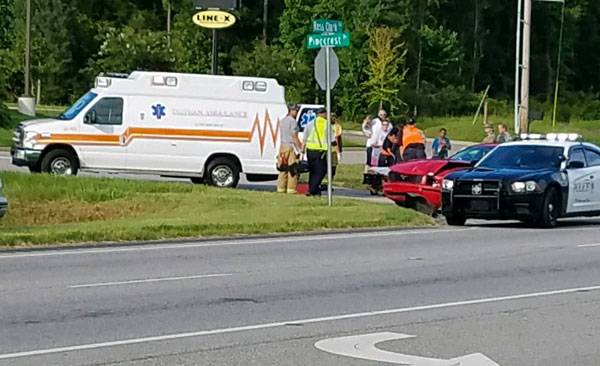 Motor Vehicle Accident at the Circle and Pinecrest Drive