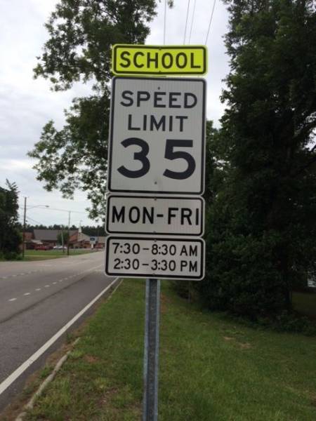 WATCH OUT FOR NEW SCHOOL ZONE - Bethel Baptist Church On Cottonwood  Road
