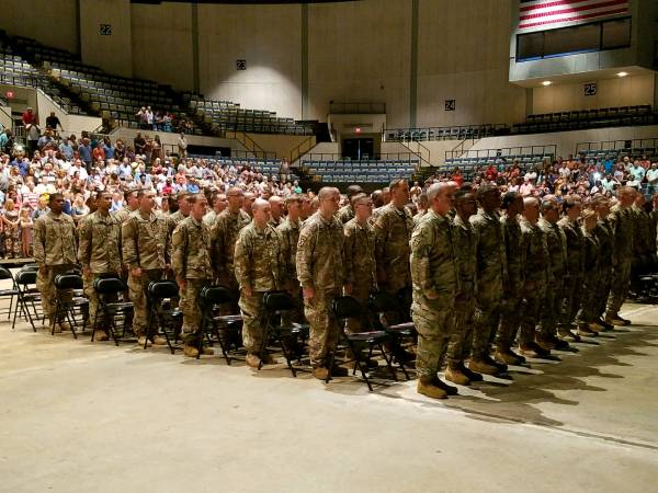 186th Engineering Battalion Held a Deployment Ceremony Today