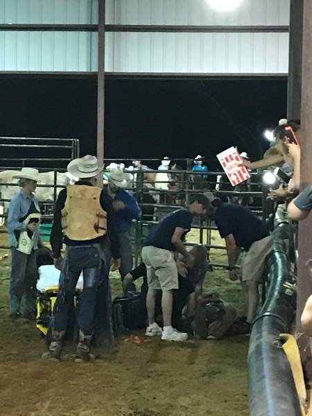 Local EMT Helps out at the Rodeo