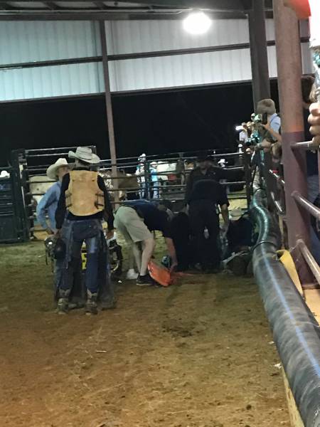 Local EMT Helps out at the Rodeo