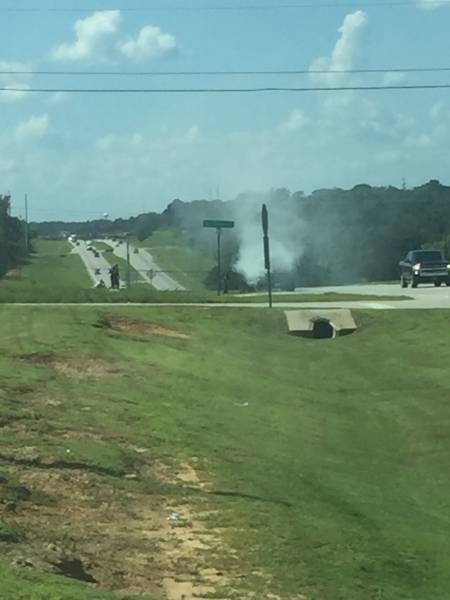 Alabama State Troopers Put Vehicle Fire Out