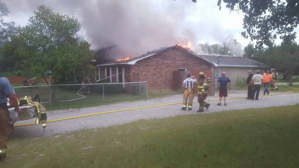 UPDATED @ 6:57 with Photos 6:29 PM.  DEVELOPING.  Structure Fire Fully Involved In Malvern