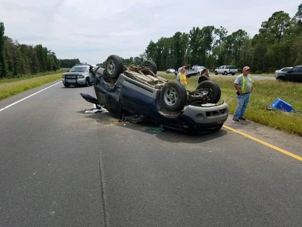 UPDATED @ 1:42 PM With Photos  Motor Vehicle Overturned on 231 with Entrapment
