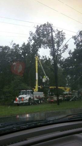 Wiregrass Electric Repairing Power Lines
