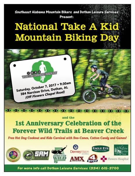 2017 Take A Kid Mountain Biking Day