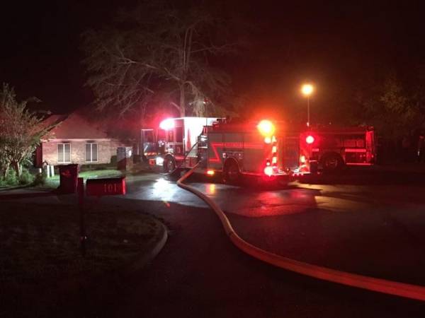 UPDATED @ 9:23 PM. Structure Fire at 103 Brookhollow Court