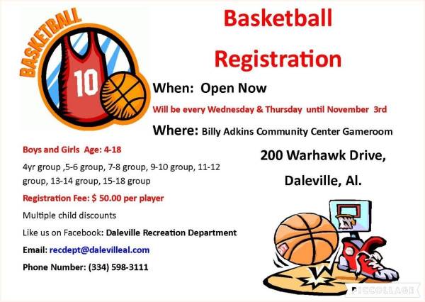 Basketball Registration for Daleville