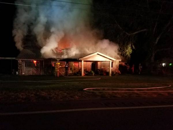 UPDATED @ 5:45 AM.  4:38 AM.  Structure Fire In Webb - Fully Engulfed