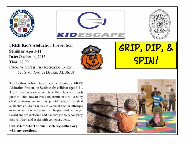 Free Kids Abduction Prevention Class