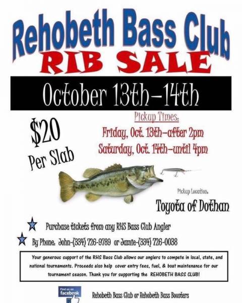 Rehobeth Bass Club Rib Sale