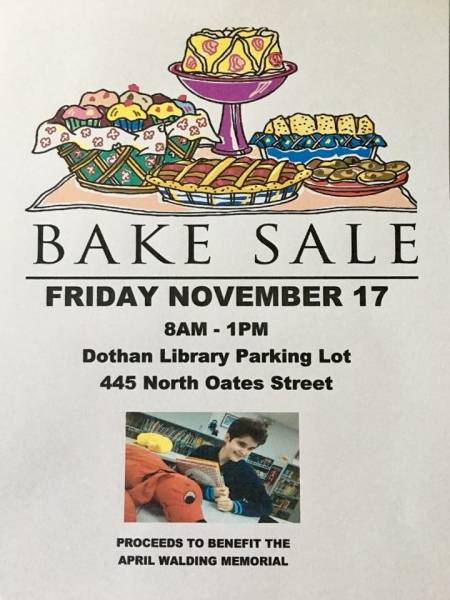Bake Sale At Downtown Library Parking Lot Across From Post Office Til 1 PM Today