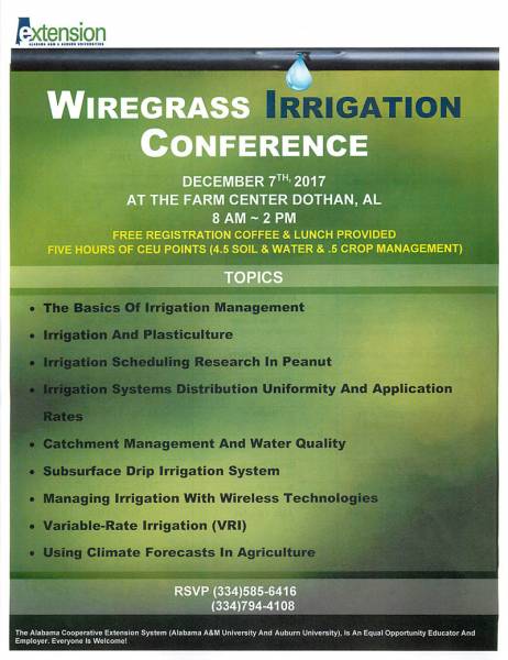Wiregrass Irrigation Conference
