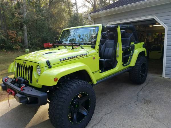 2016 Lime Green Jeep Rubicon Hard Rock For Sale :: !
