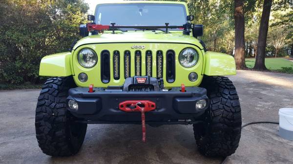 2016 Lime Green Jeep Rubicon Hard Rock For Sale