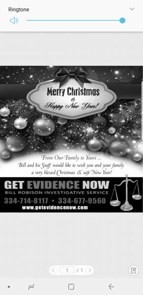 Merry Christmas from Bill Robison Investigations