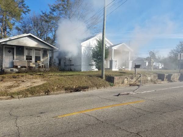 9:07 AM... Structure Fire at East Burdeshaw and Patterson Street
