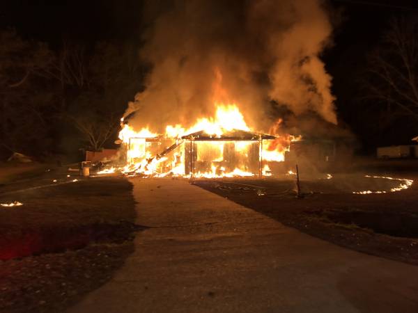 UPDATED @ 8:56 PM.  7:29 PM... Structure Fire on Dyras Road in Cottonwood