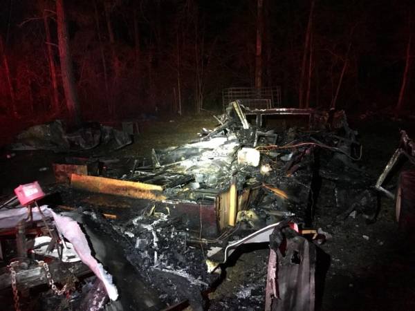 Early Morning Fire Destroys Travel Trailer in Lucy