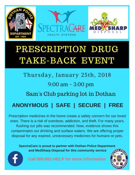 Presciption Drug Take-Back Event Tomorrow