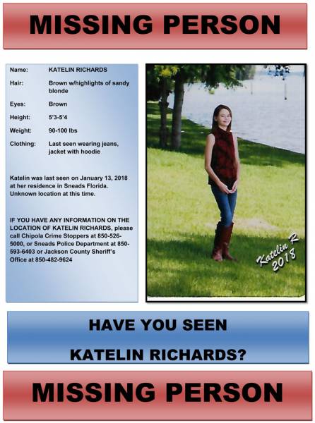 Missing Person in Jackson County