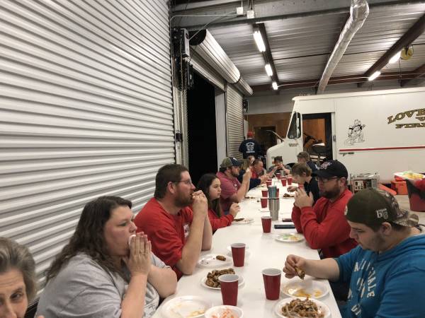 Lovetown UNPAID PROFESSIONAL FIRE Has Cookout For Department and Guests