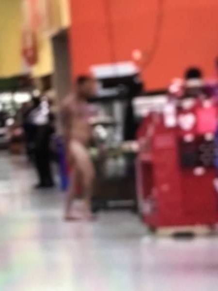 NAKED MAN AT WALMART DOTHAN.  Dothan Police Had to Carry a Man Out of a Local Business
