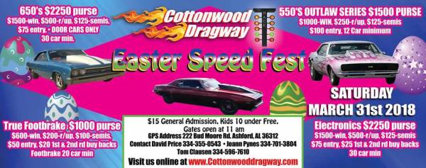Easter Speed Fest at Cottonwood Dragway