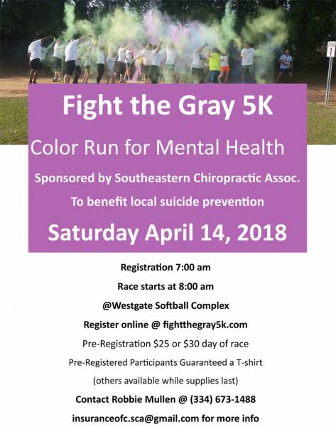 FIGHTING THE GRAY 5K COLOR RUN for MENTAL HEALTH