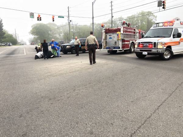 UPDATED @ 7:56 PM.   7;49 AM.   Person Thrown From Vehicle Into Intersection At Brannon Stand