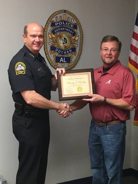 Congratulations To Dothan Police Lt. Benny Baxley