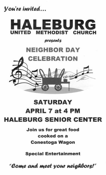 Haleburg United Methodist Church to Host Neighbor Day Celebration