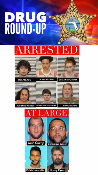 NARCOTICS INVESTIGATION ENDS WITH SIX ARRESTS, FOUR AT LARGE