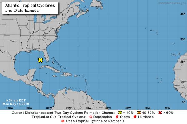 National Hurricane Center Watching a Possible Disturbance in the Gulf