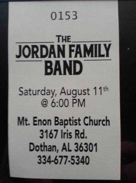 The Jordan Family Band Coming August 11th