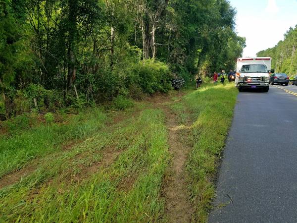 5:03 PM... Vehicle in the Wood Line on South County Road 55