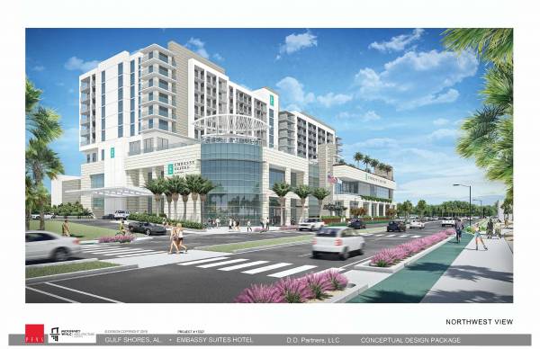 Embassy Suites Hotel to Anchor New $85 Million Mixed-Use Development in Gulf Shores