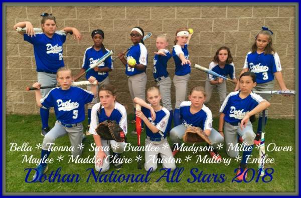 Dothan National All Star softball team finished 2nd in the district tournament