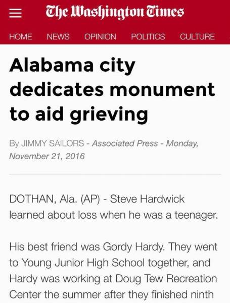 Dothan story in The Washington Times