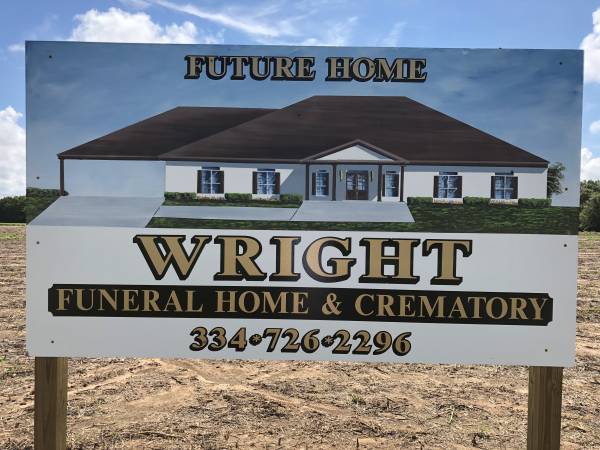Ground Breaking At 10 AM In Headland -  Henry County - Derek Wright New Funeral Home